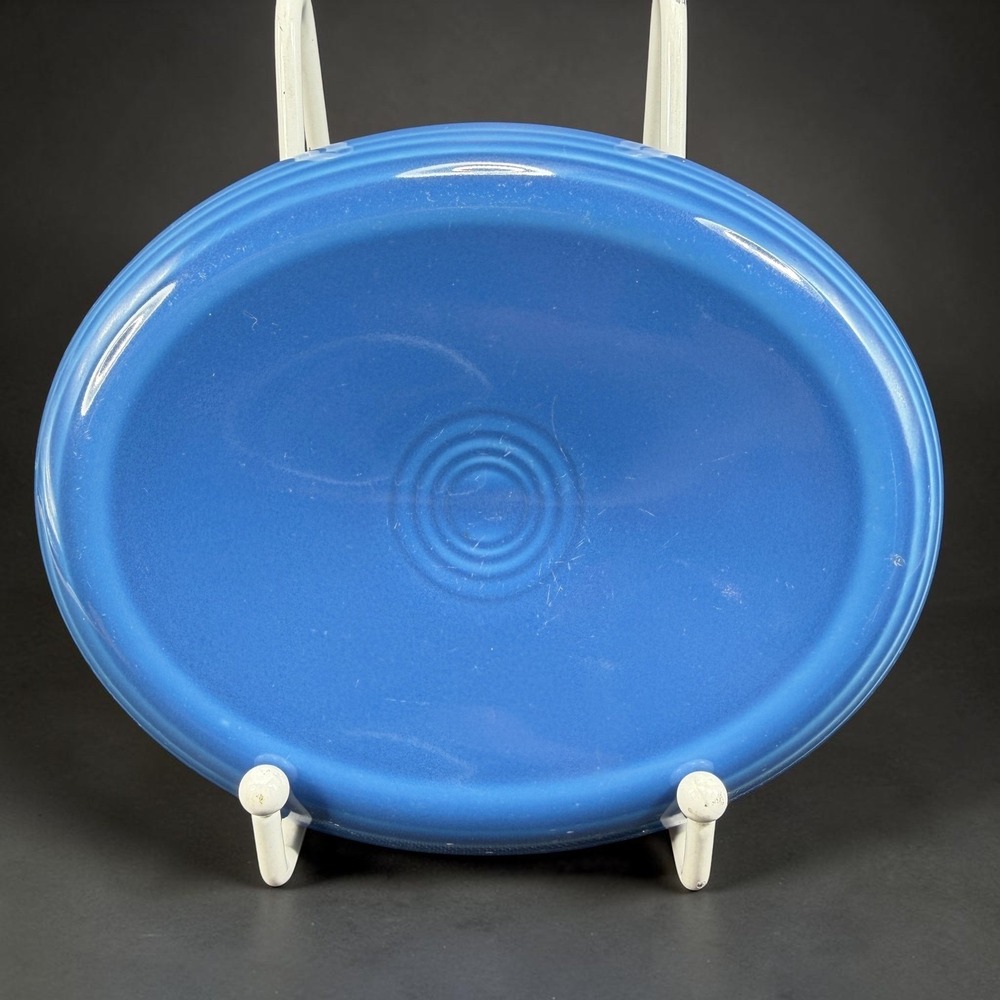 Fiesta Lapis Blue Small Oval Soap Dish 6in Ceramic Tray HLC USA